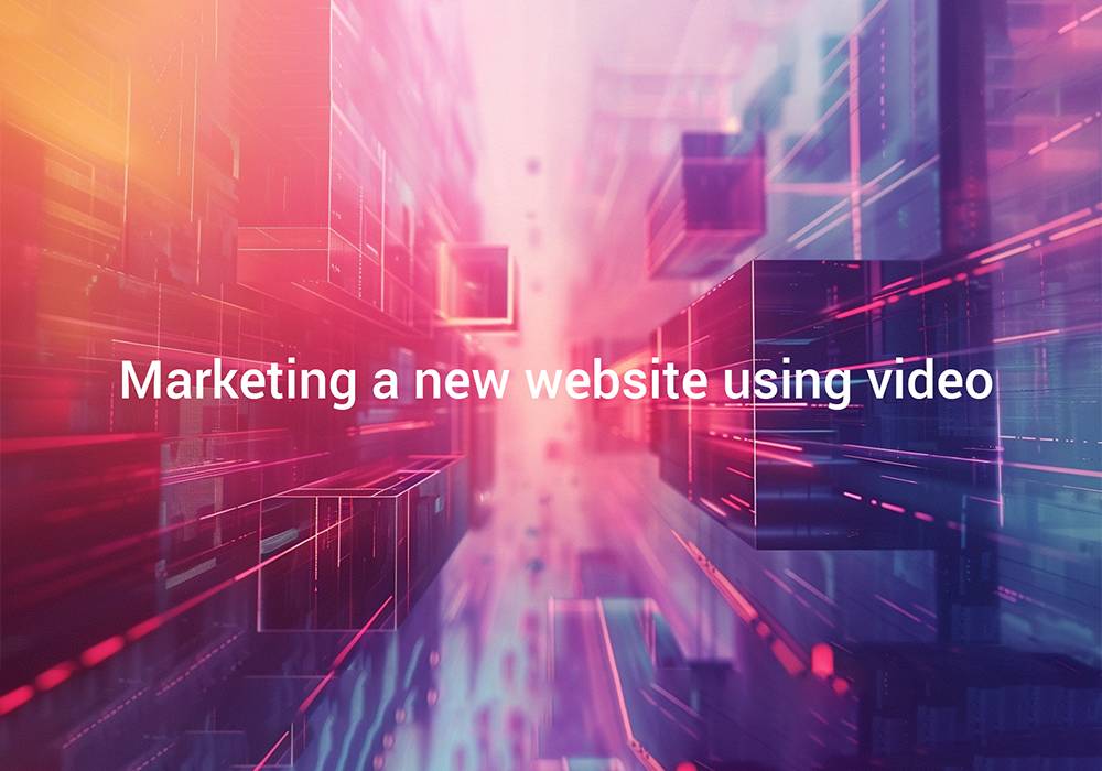 This is the thunbnail for the blog post - Marketing a new website using video
